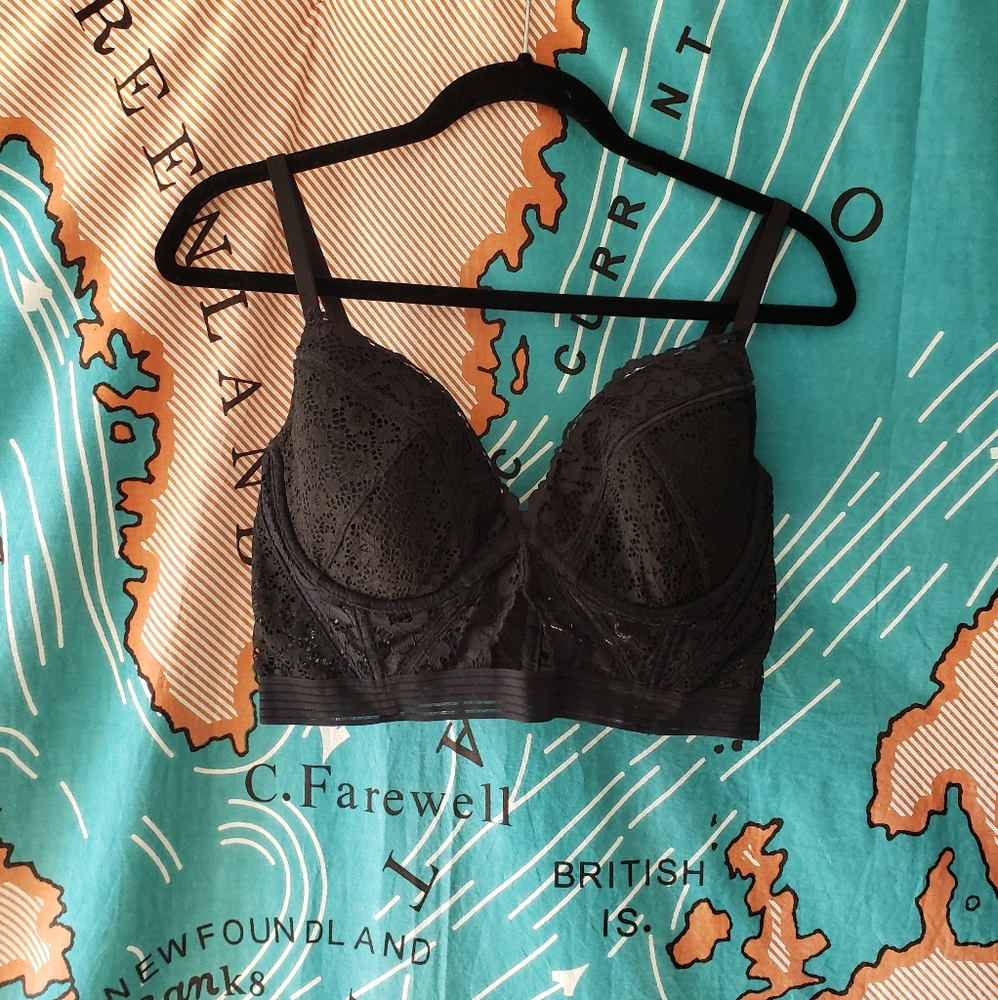 NWOT Victoria's Secret Long Line Plunge Bra - Picture 2 of 5
